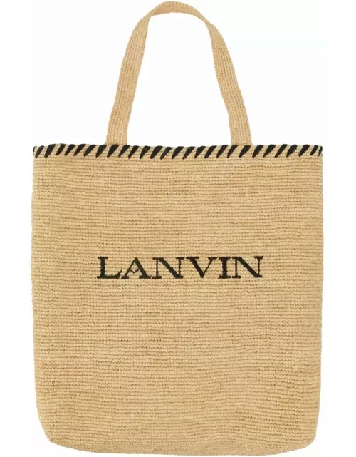 Lanvin Raffia Tote Bag