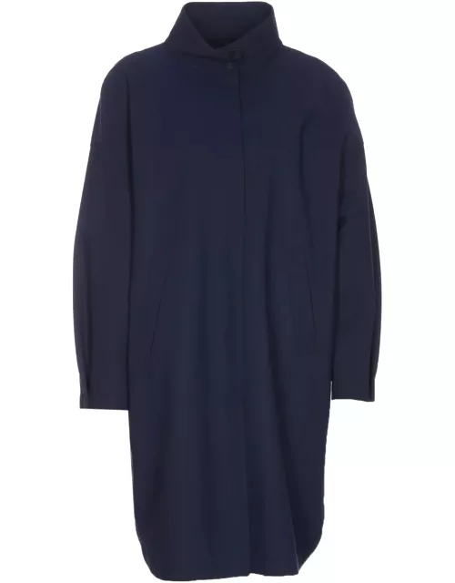 High-neck Long Sleeved Coat Herno