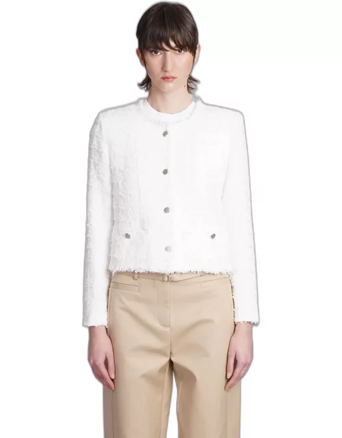 IRO Raceli Casual Jacket In White Cotton