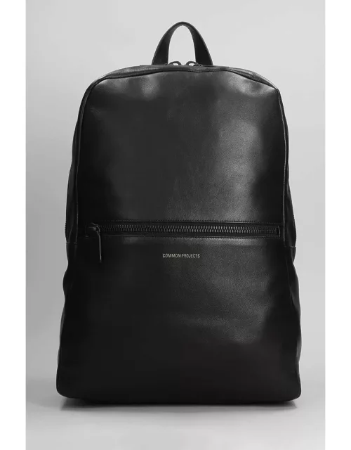 Common Projects Backpack In Black Leather