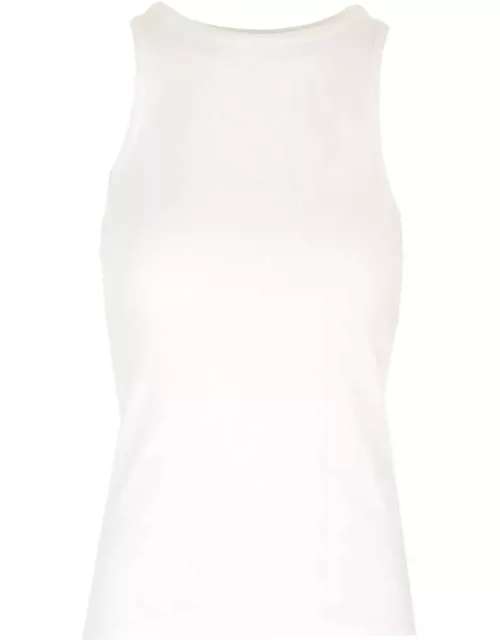 REMAIN Birger Christensen Ribbed Top With Knot On The Back
