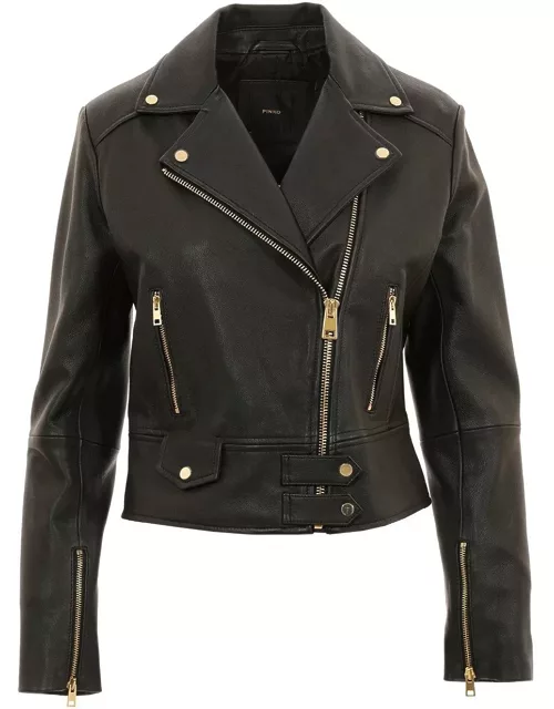 Pinko Sensibile Leather Jacket