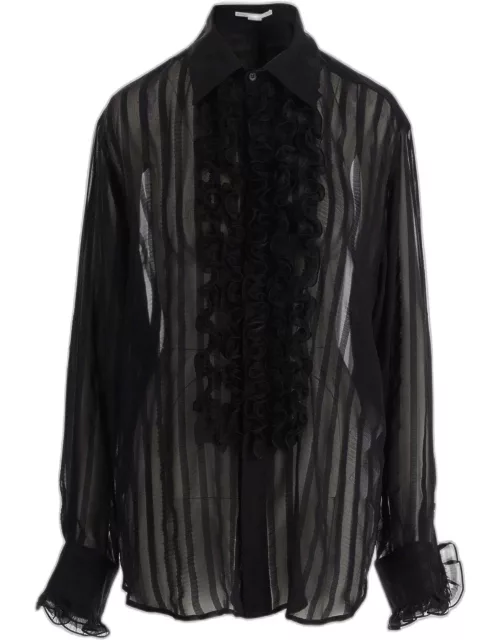 Stella McCartney Silk And Viscose Blend Sheer Shirt