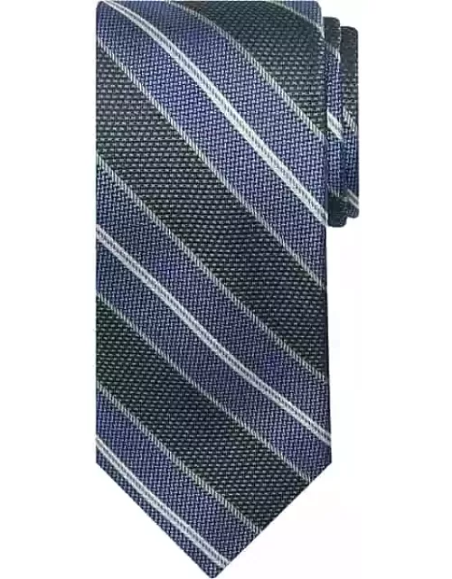 Joseph Abboud Men's Narrow Textured Stripe Tie Green
