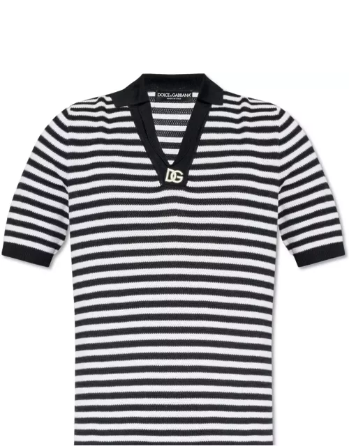 Dolce & Gabbana V-neck Polo Shirt