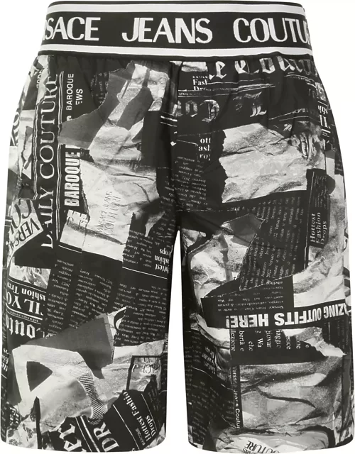 Versace Jeans Couture Magazine-printed Knee-length Short