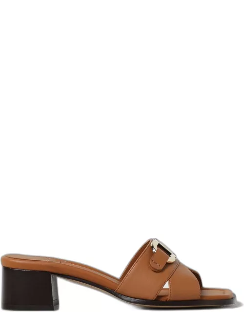 Heeled Sandals FERRAGAMO Woman colour Brown