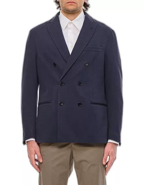 Fay Double Breasted Jacket Blue