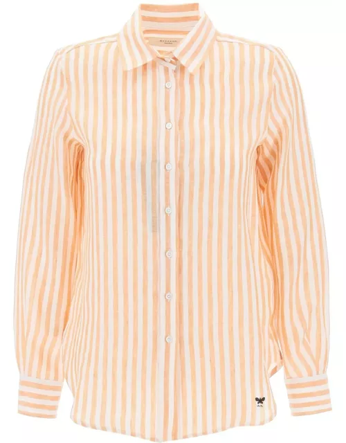 WEEKEND MAX MARA linen striped shirt for men by lari