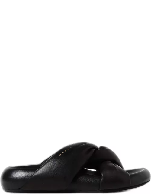 Flat Sandals MARNI Woman colour Black