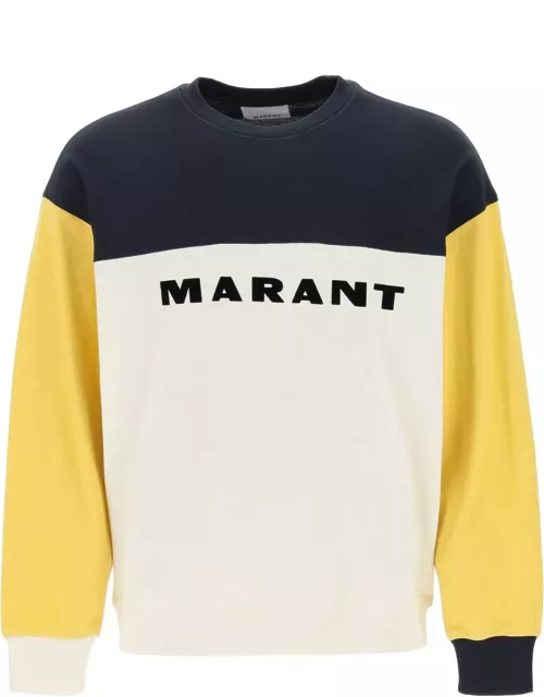 Isabel Marant Aftone Color Block Pique Sweatshirt