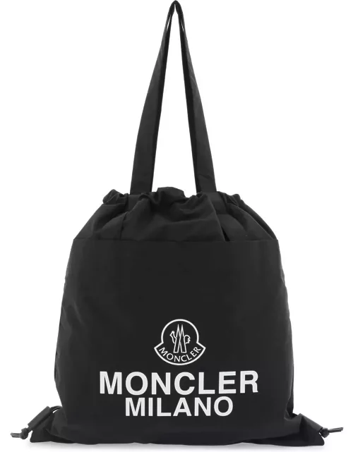 MONCLER drawstring aq tote bag with