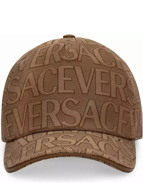 Versace All Over Logo Baseball Cap