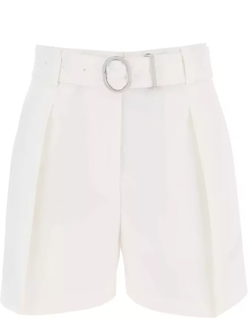 JIL SANDER cotton bermuda shorts with removable belt