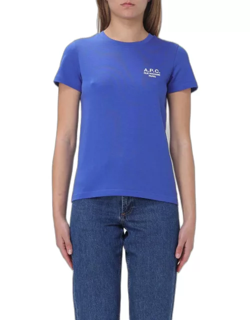 T-Shirt A.P.C. Woman colour Blue