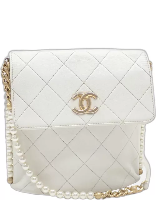 Chanel Quilted Calfskin Small Chain Flap Shoulder Bag