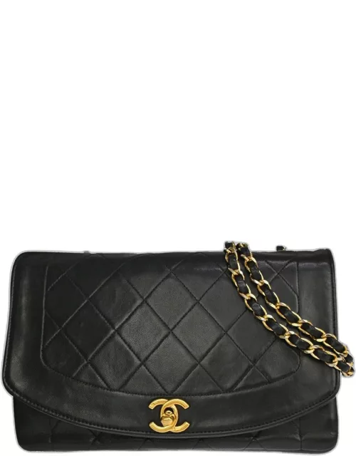 Chanel Black Leather Vintage Diana bag