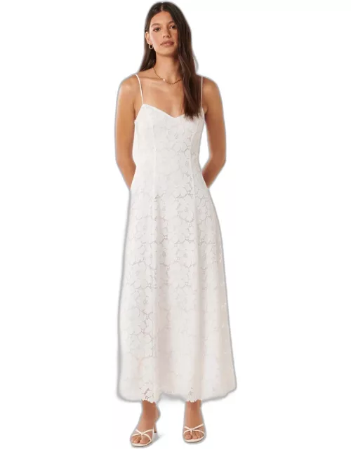 Forever New Women's Vivienne Lace Dress in Porcelain