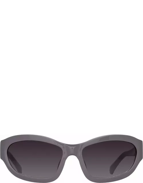Dries Van Noten Wrap Sunglasses in Lilac