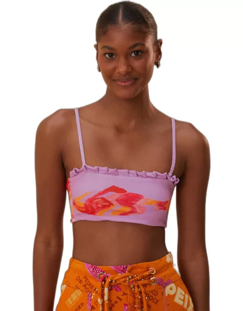 Painted Fish Top, LILAC /