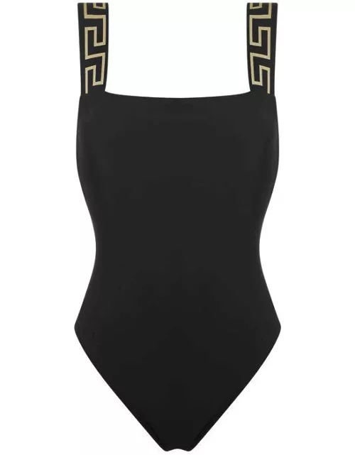 VERSACE ICON Icon Logo Swimsuit - Black
