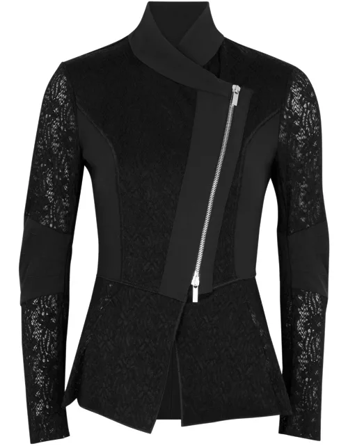 High Affair Panelled Lace Jacket - Black - 42 (UK10 / S)