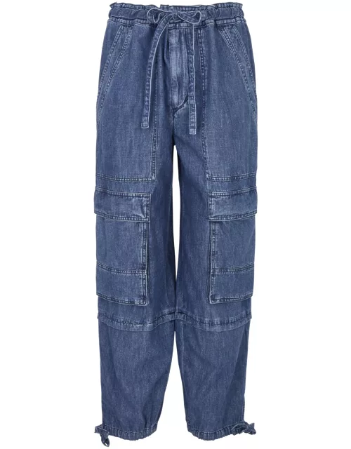 Isabel Marant étoile Ivy Tapered-leg Cargo Jeans - Blue - 40 (UK12 / M)