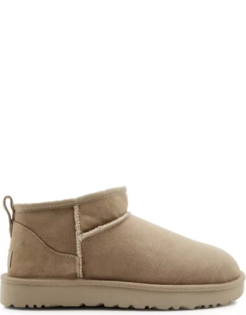 Ugg Classic Ultra Mini Suede Ankle Boots - Sand - 37 (IT37/ UK4)