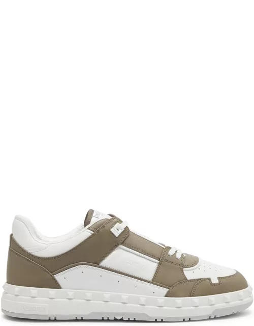 Valentino Freedots Panelled Leather Sneakers - Beige - 45 (IT45 / UK11)