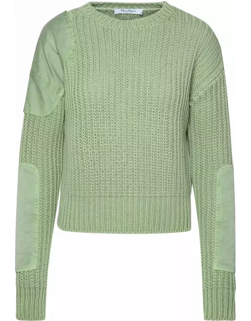 Max Mara abisso1234 Sage Green Cotton Sweater