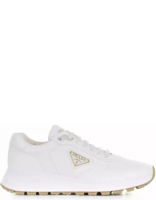 Prada Prax 01 Sneakers In Re-nylon And Brushed Leather