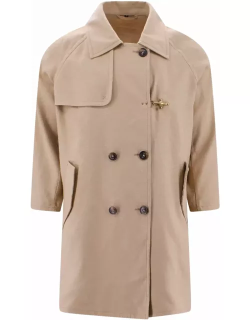 Fay Double-breast Plain Coat