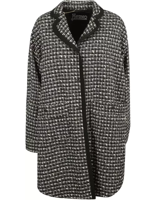 Herno Tweed Buttoned Coat
