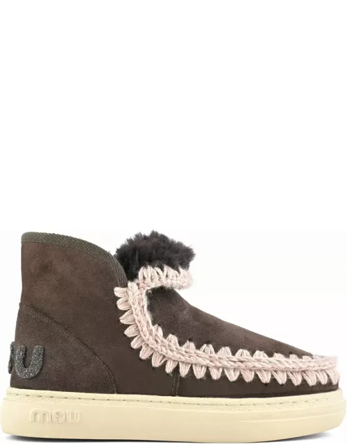 Mou Eskimo Sneaker Bold In Brown Leather
