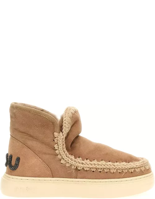 Mou Eskimo Sneaker Bold In Camel Beige Leather