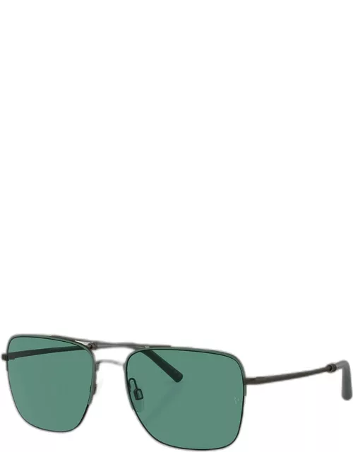 Men's R-2 Metal Aviator Sunglasse