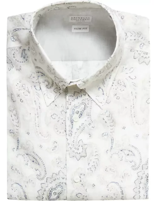 Brunello Cucinelli Linen Button-down Shirt