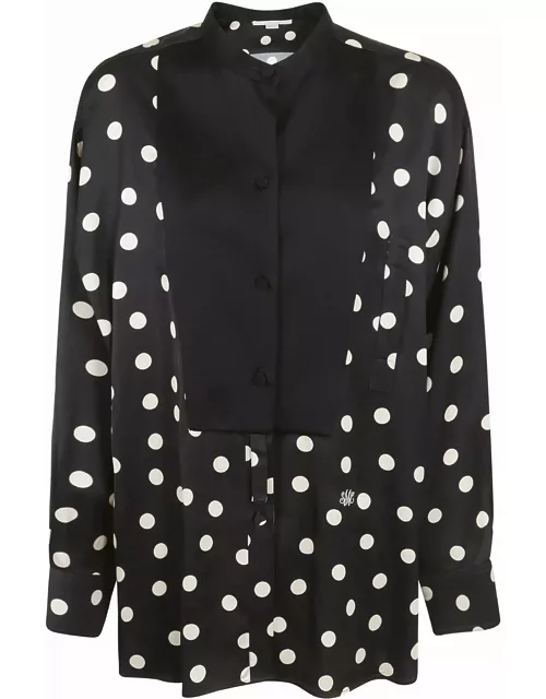 Stella McCartney Polka Dots-print Plastron Shirt