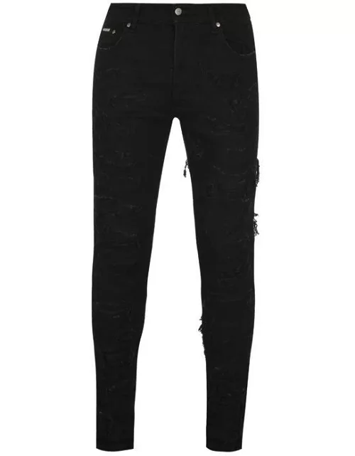 REPRESENT Shredded Jeans - Black