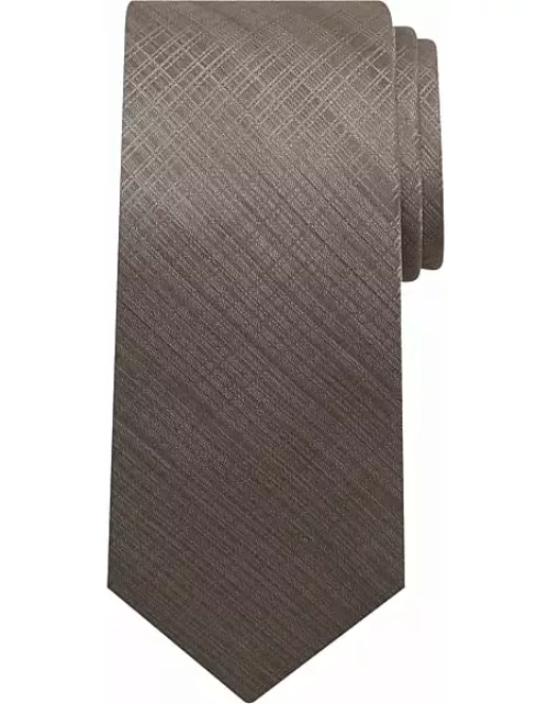 Awearness Kenneth Cole Men's Hairlines Plaid Tie Tan