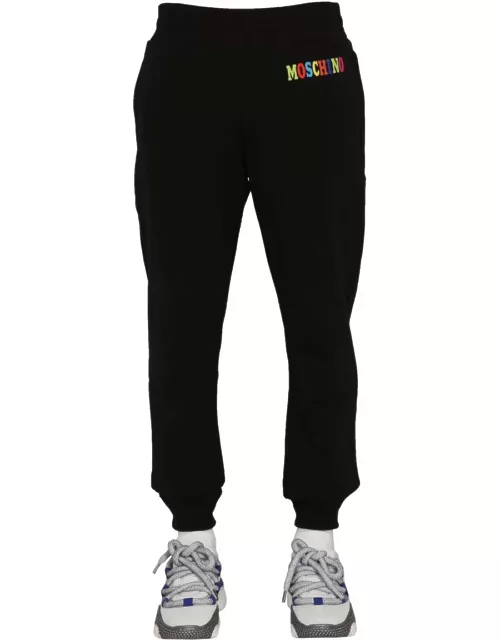 Moschino Multicolor Logo Jogging Pant