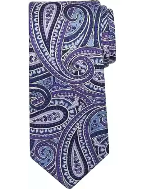 Pronto Uomo Men's Super Paisley Tie Purple