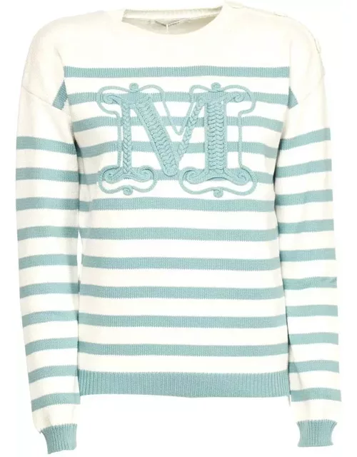 Max Mara M Monogram Embroidered Sweater