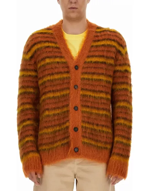 Embroidered Mohair Blend Fuzzy-wuzzy Cardigan Marni