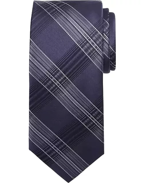 Awearness Kenneth Cole Men's City Plaid Tie Purple