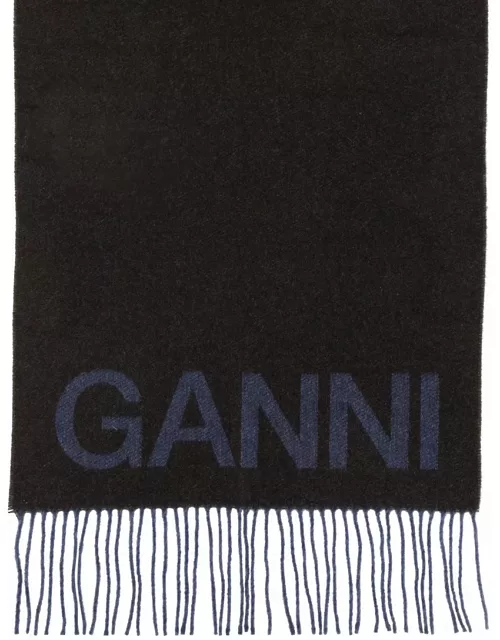 Ganni Scarf With Logo