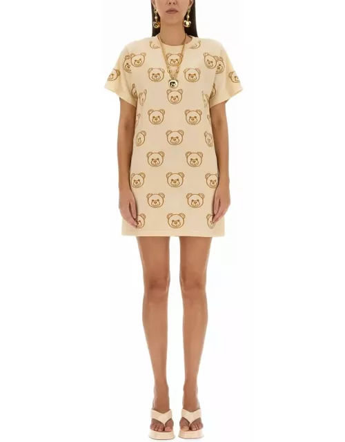 Moschino Dress With Teddy Bear Embroidery