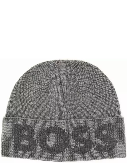 Hugo Boss Knit Hat With Logo