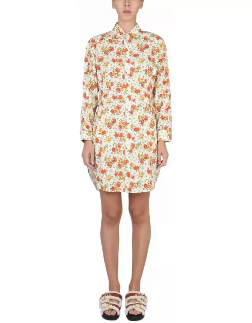Marni Shirt Dress With Floral Pattern