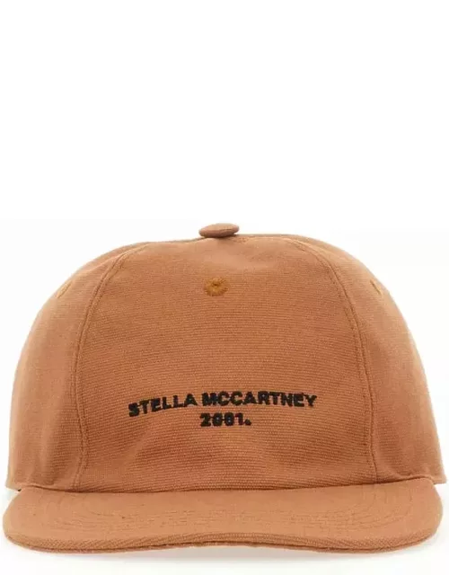 Stella McCartney Caramel Cotton Blend Baseball Cap